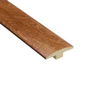 Home Legend Cherry Natural 3/8 in. Thick x 2 in. Wide x 78 in. Length Hardwood T-Molding