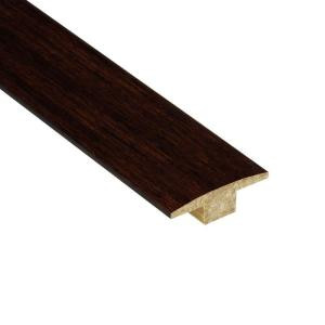 Home Legend Strand Woven Walnut 7/16 in. Thick x 2 in. Wide x 47 in. Length Bamboo T-Molding