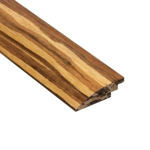 Home Legend Strand Woven Tiger Stripe 3/8 in. Thick x 2 in. Wide x 78 in. Length Bamboo Hard Surface Reducer Molding