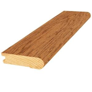 Mohawk Mocha Hickory 3/4 in. Thick x 3 in. Wide x 84 in. Length Hardwood Stair Nose Molding