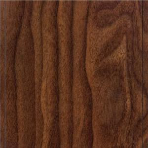 Home Legend High Gloss Monterrey Walnut Laminate Flooring - 5 in. x 7 in. Take Home Sample