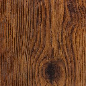Hampton Bay Hand Scraped Oak Burnt Caramel Laminate Flooring- 5 in. x 7 in. Take Home Sample