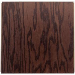 Ludaire Speciality Tile Red Oak Coffee Engineered Hardwood Tile Flooring -12 in. x 12 in. Take Home Sample