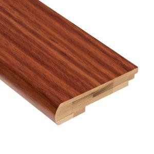 Home Legend Brazilian Cherry 5/8 in. Thick x 3-3/8 in. Wide x 78 in. Length Exotic Bamboo Stair Nose Molding