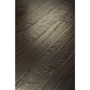 Shaw 3/8 x 3 1/4 in. Hand Scraped Western Hickory Leather Engineered Hardwood