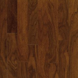 Bruce Town Hall Exotics Walnut Autumn Brown Engineered Hardwood Flooring - 5 in. x 7 in. Take Home Sample