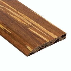 Home Legend Strand Woven Tiger Stripe 1/2 in. Thick x 3-1/2 in. Wide x 94 in. Length Bamboo Wall Base Molding