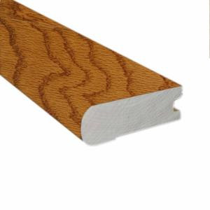 Millstead Oak Spice 0.81 in. Thick x 2-3/4 in. Wide x 78 in. Length Flush-Mount Stair Nose Molding