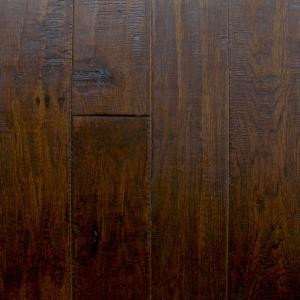 Millstead Handscraped Hickory Chestnut 3/4 in. Thick x 4 in. Width x Random Length Solid Hardwood Flooring (21 sq. ft. / case)