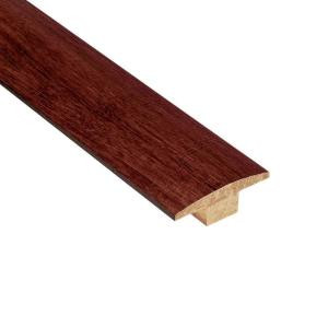 Home Legend Strand Woven Cherry 7/16 in. Thick x 2 in. Wide x 78 in. Length Bamboo T-Molding