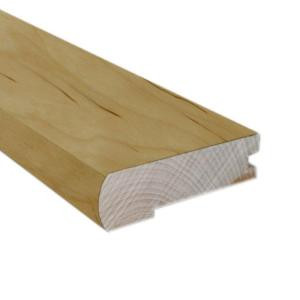 Millstead Maple Latte 1/2 in. Thick x 3 in. Wide x 78 in. Length Hardwood Flush-Mount Stairnose Molding