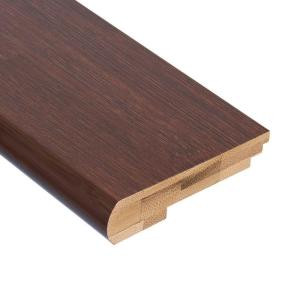 Home Legend Horizontal Walnut 9/16 in. Thick x 3-3/8 in. Wide x 78 in. Length Bamboo Stair Nose Molding