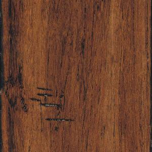 Home Legend Hand Scraped Strand Woven Spice 3/8in. Thick x 5-1/8in.Wide x 36in. Length Click Lock Bamboo Flooring(25.625sq.ft./case)