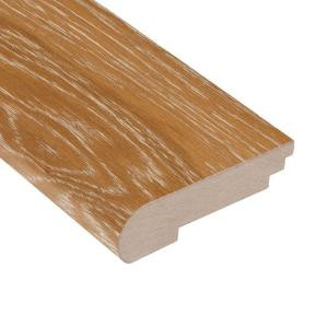Home Legend Wire Brushed Wilderness Oak 3/8 in. Thick x 3-3/8 in. Wide x 78 in. Length Hardwood Stair Nose Molding