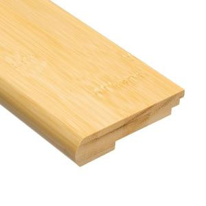 Home Legend Horizontal Natural 9/16 in. Thick x 3-3/8 in. Wide x 78 in. Length Bamboo Stair Nose Molding