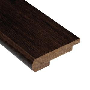 Home Legend Strand Woven Espresso 9/16 in. Thick x 3-1/2 in. Wide x 78 in. Length Bamboo Stair Nose Molding