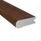 Millstead Handscraped Hickory Cocoa 0.81 in. Thick x 3 in. Wide x 78 in. Length Flush-Mount Stairnose Molding