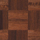 Bruce Natural Oak Parquet Cherry 5/16 in.Thick x 12 in. Wide x 12 in. Length Hardwood Flooring (25 sq. ft./case)