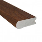Millstead Handscraped Hickory Cocoa 0.81 in. Thick x 3 in. Wide x 78 in. Length Hardwood Flush-Mount Stair Nose Molding