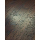 Shaw 3/8 in. x 3-1/4 in., 5 in. and 7 in. Hand Scraped Hickory Drury Lane Chocolate Engineered Hardwood (29.10 sq. ft. /case)
