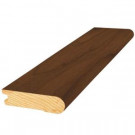 Mohawk Cocoa Walnut 3/4 in. Thick x 3 in. Wide x 84 in. Length Hardwood Stair Nose Molding