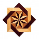 PID Floors Star Medallion Unfinished Decorative Wood Floor Inlay MS002 - 5 in. x 3 in. Take Home Sample